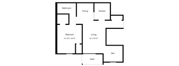 1 Bedroom, 1 Bathroom