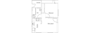 1 Bedroom, 1 Bathroom