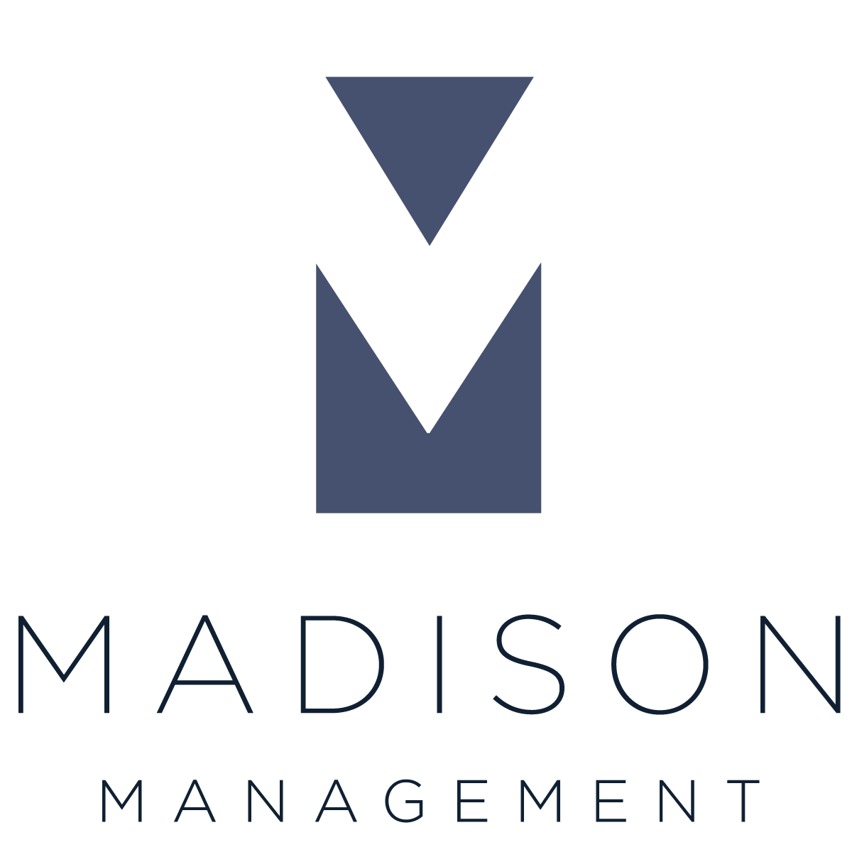 a logo for the madison mansion management company