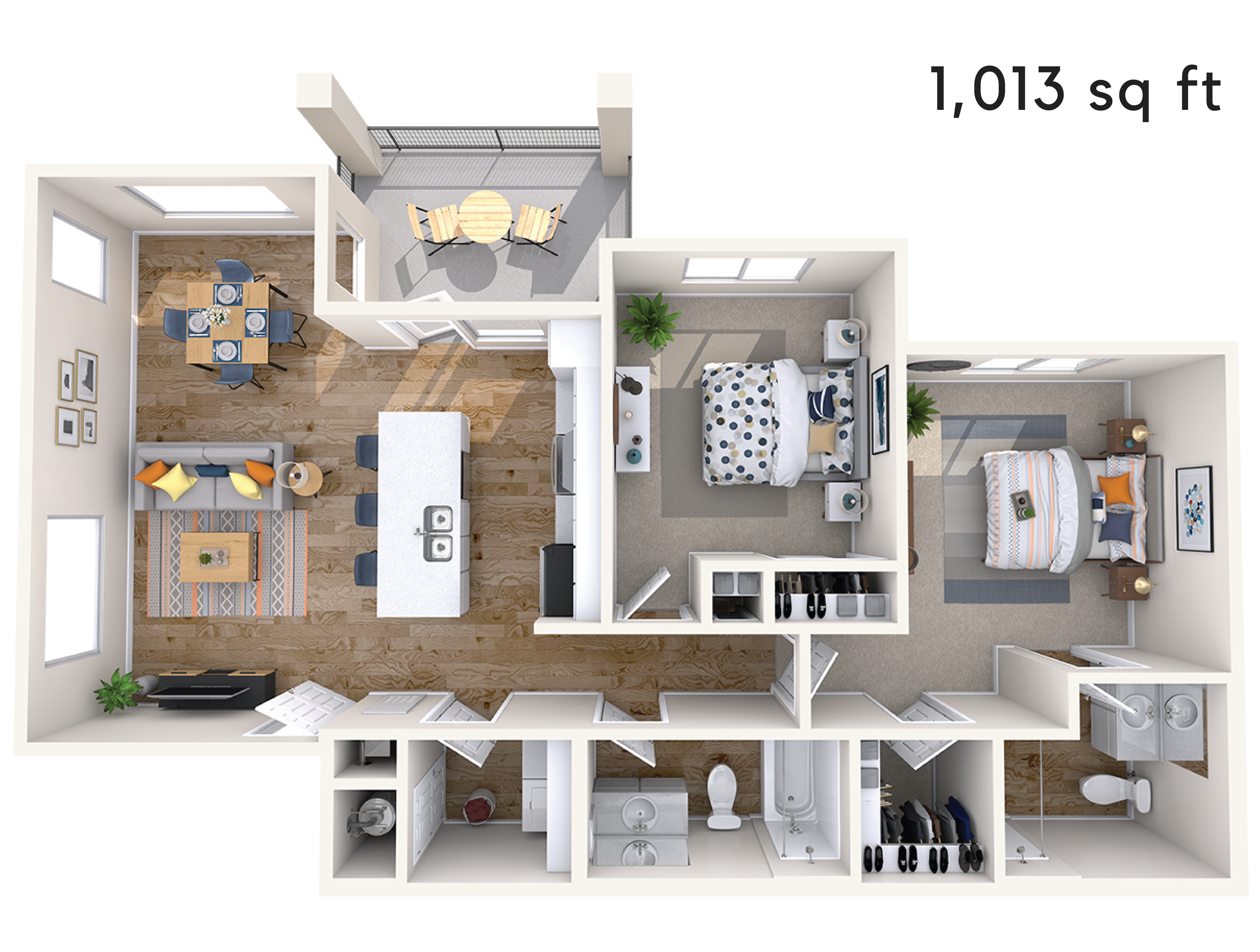 Premier 2 Bed 2 Bath Small
