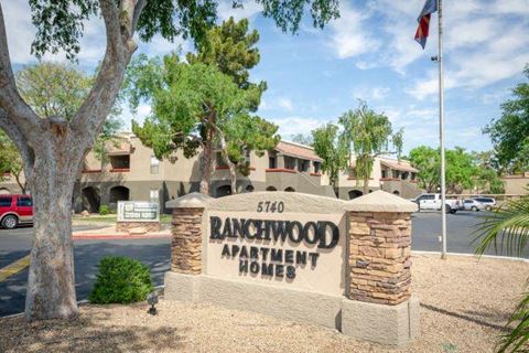 Welcoming Property Signage at Ranchwood Apartments, Glendale, AZ, 85301