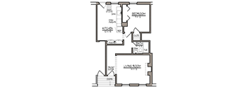 Apt 1 - 1 bed, 1 bath