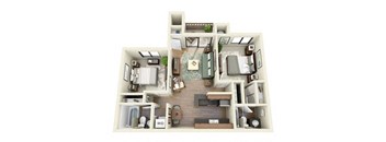 Two Bedroom Two Bathroom - Dahlia