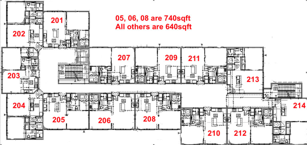 a floor plan of a building with different floors of different times and dates