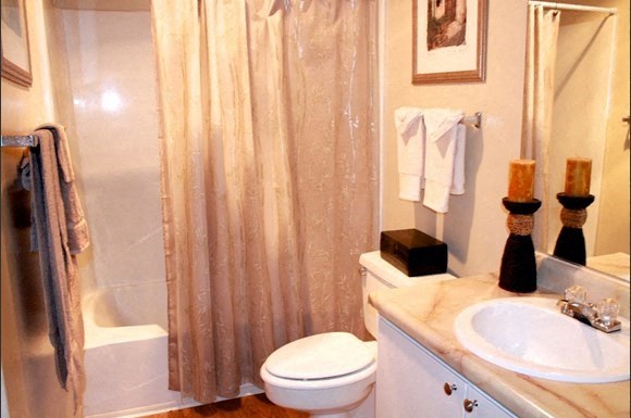 a bathroom with a toilet and a sink and a shower