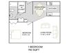1 bedroom/1 bath