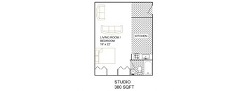 Studio/1bath