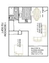 1 Bedroom - 1 Bath, Balcony, Cathedral