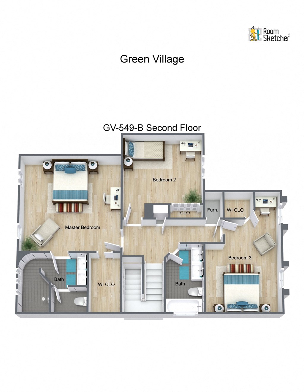 a typical floor plan of a green villa