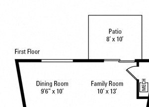 3 Bedroom, 2.5 Bath Townhome 1,260 sq. ft.