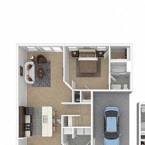 3 Bedroom, 2.5 Bath 1,288 sq. ft.