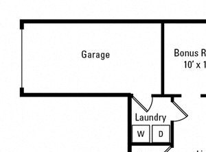 2 Bedroom, 2.5 Bath 1,296 sq. ft.