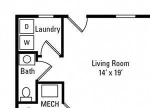 3 Bedroom, 2.5 Bath 1,179 sq. ft.