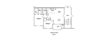 2 Bed/2 Bath 3rd Floor Small Cathedral