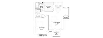 1 Bed/1 Bath