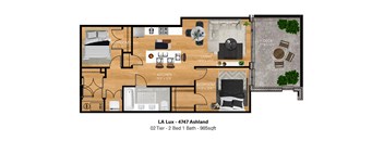 2 Bedroom - 1 Bathroom