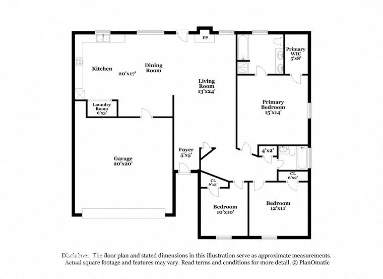 the schematic diagram of the floor plan of the house