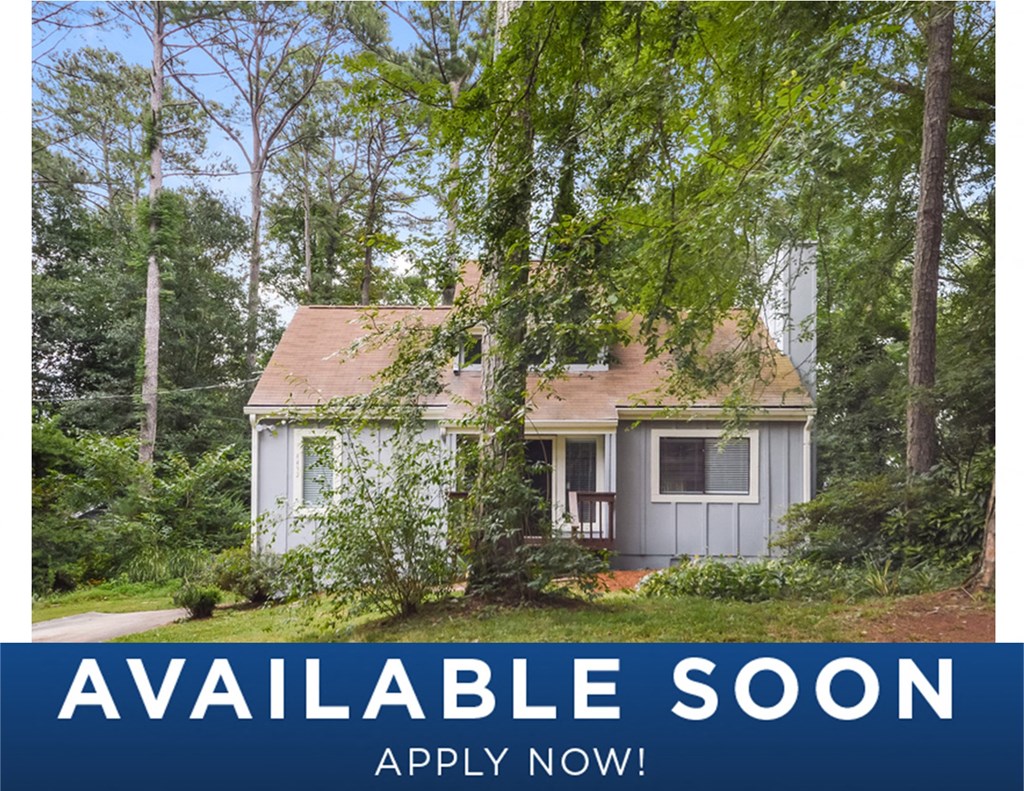 a small house in the woods with the words available soon