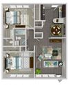 2 Bed 1.5 Bath