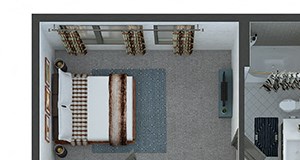 wall street 3 story townhome. 1st level garage, storage area, porch and entry foyer. 2nd level kitchen with island & pantry. living, dining, powder room, balcony. 3rd level bedrooms. washer dryer.
