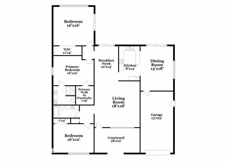 a floor plan of a house with two floors and a garage