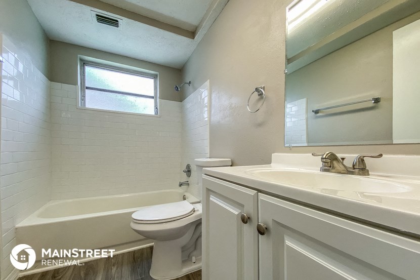 the bathroom is clean and ready to use