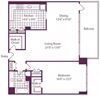 1 Bedroom, 1 Bath 966 SF A13R 1 Bedroom, 1 Bath 966 SF A13R at Crystal Square, Arlington