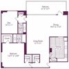 1 Bedroom + Den, 1.5 Bath 1100 SF A15 1 Bedroom + Den, 1.5 Bath 1100 SF A15 at Crystal Square, Virginia, 22202