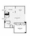 1 Bedroom, 1 Bath 929 SF A4R 1 Bedroom, 1 Bath 929 SF A4R at Crystal Square, Virginia
