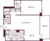 1 Bedroom, 1 Bath 914 SF A5 1 Bedroom, 1 Bath 914 SF A5 at Crystal Square, Virginia, 22202