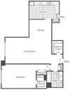 1 Bedroom, 1 Bath 916 SF A6 1 Bedroom, 1 Bath 916 SF A6 at Crystal Square, Arlington
