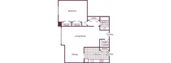 1 Bedroom, 1 Bath 905 SF A7 at Crystal Square, Arlington, VA