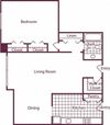 1 Bedroom, 1 Bath 905 SF A7 1 Bedroom, 1 Bath 905 SF A7 at Crystal Square, Arlington, VA