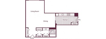 Studio, 1 Bath 697 SF E4 at Crystal Square, Arlington