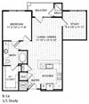 1 Bed, 1 Bath, Study - B1a 1 Bedroom Woodbridge VA Apartments