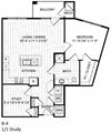 1 Bed, 1 Bath, Study - B4 Best 1 Bedroom Woodbridge VA Apartments