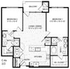 2 Bed, 2 Bath - C4.a Luxury 2 Bedroom Woodbridge VA Apartments