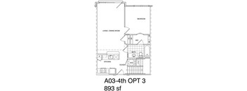 1 Bedroom + Loft, 1 Bath 893 SF A3L.2