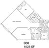 1 Bedroom + Den, 1 Bath 1023 SF B8