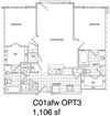 2 Bedroom, 2 Bath 118 SF C1.1