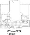 2 Bedroom, 2 Bath 108 SF C1.3