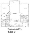2 Bedroom + Loft, 2 Bath 1251 SF C1L.5