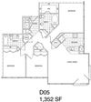 3 Bedroom, 2 Bath 1352 SF KD5