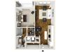 The Acorn Floor Plan The Acorn Floor Plan at The Lincoln, Raleigh, NC, 27601