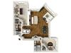 The Caswell Floor Plan The Caswell Floor Plan at The Lincoln, North Carolina, 27601