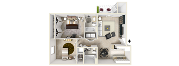 2 Bedrooms, 2 Bathrooms