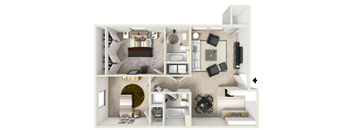 1 Bedroom, 1 Bathroom