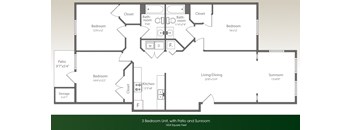 3x2 handicap w/ sun/patio/balcony