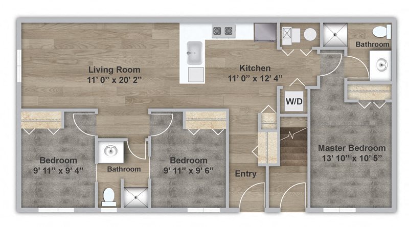 Three Bedroom - First Floor