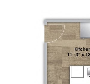 Style 102 One Bedroom - First Floor - Style 102
